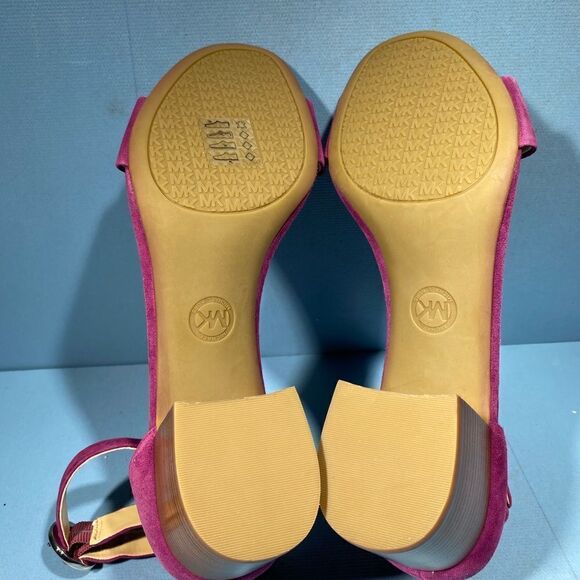 MICHAEL MICHAEL KORS Womens Purple Two-Piece Lena Round Toe Leather Sandals 10 M - Picture 7 of 8